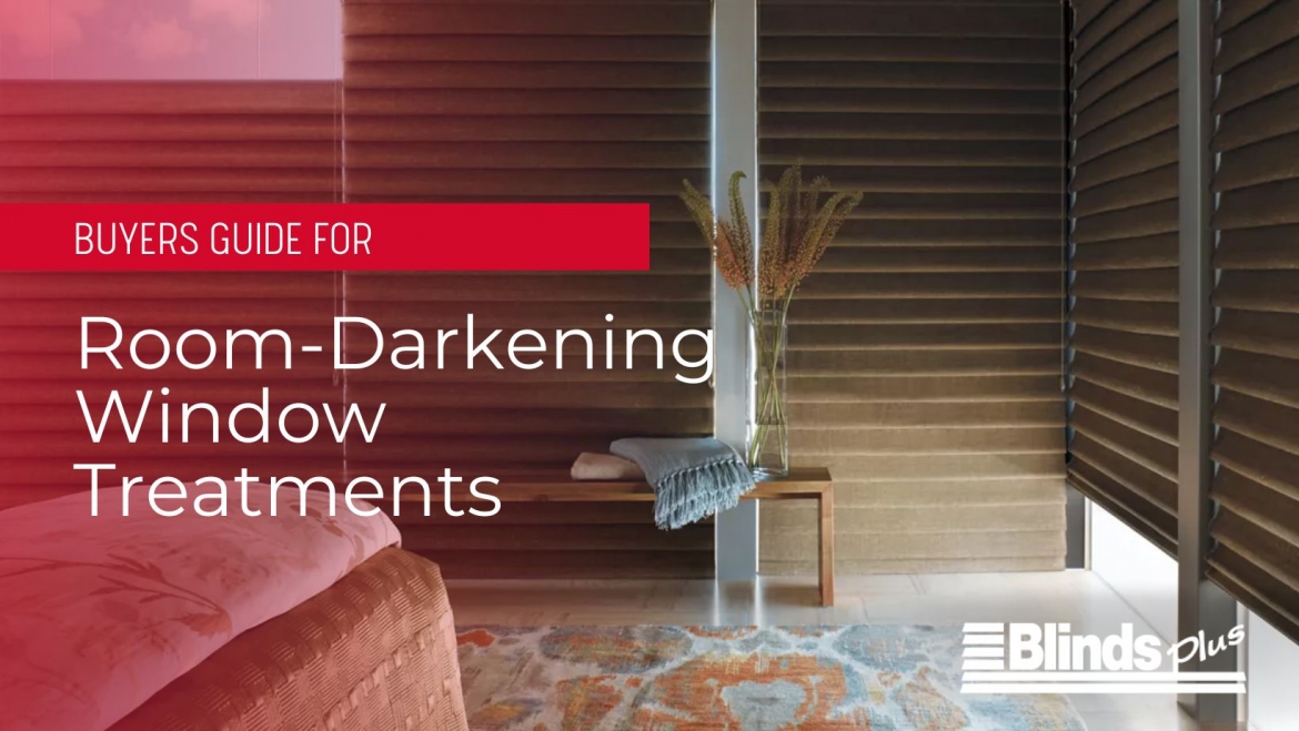 Darkening room window treatments